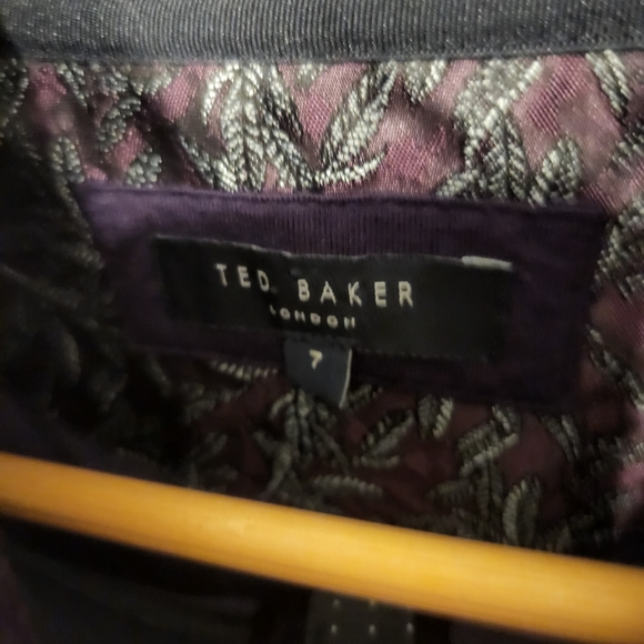 NWOT Ted Baker Valerio Quarter Zip Purple Pullover XXXL - Picture 4 of 5